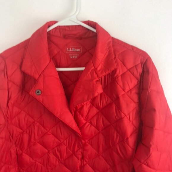 L.L. Bean Quilted Coral-Colour Light Jacket - Picture 2 of 6